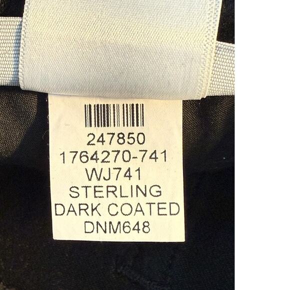 Paige Verdugo Ankle Skinny‎ Jeans Women's Size 2 (25) Black Coated Mid Rise NWOT - Picture 3 of 7